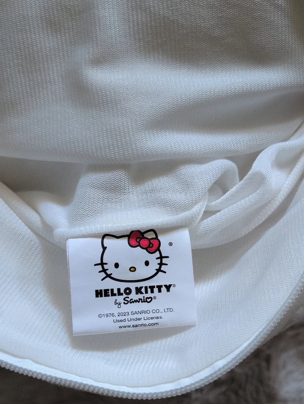 Hello Kitty By Sanrio  Plush Shoulder Bag in White and Bright Pink
